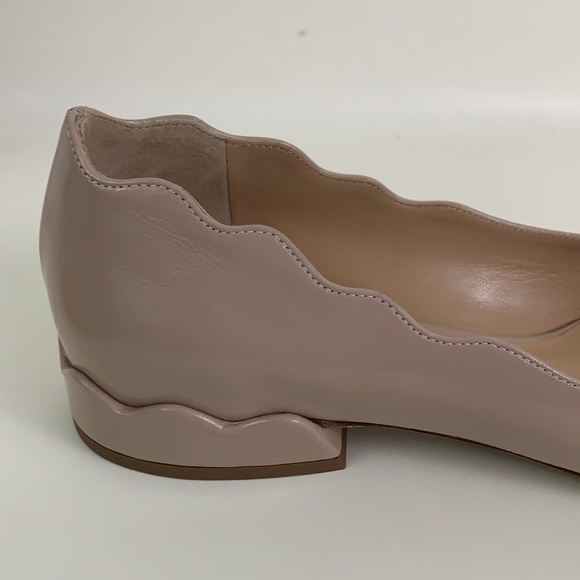 Chloe Laurena Scalloped Pointed Toe Ballet Flats - Picture 6 of 11